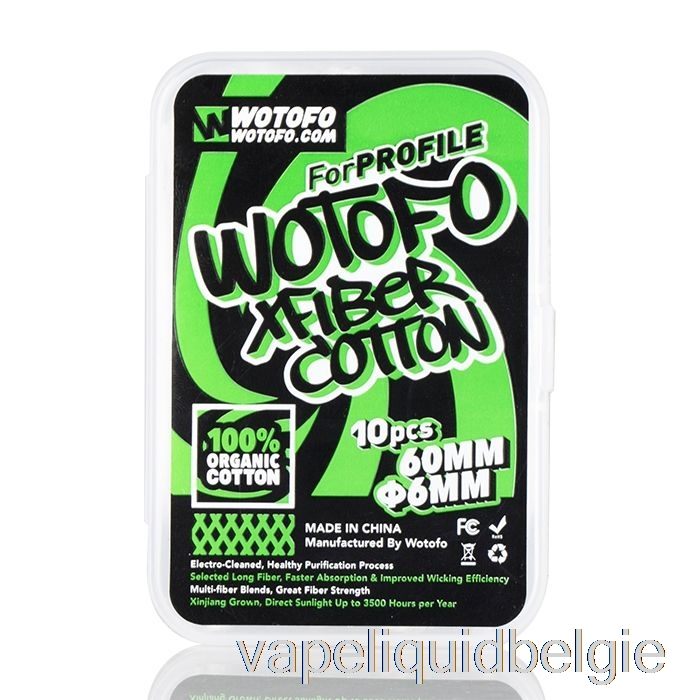 Vape Smaken Wotofo Xfiber Katoen Xfiber Katoen 6mm (10st)